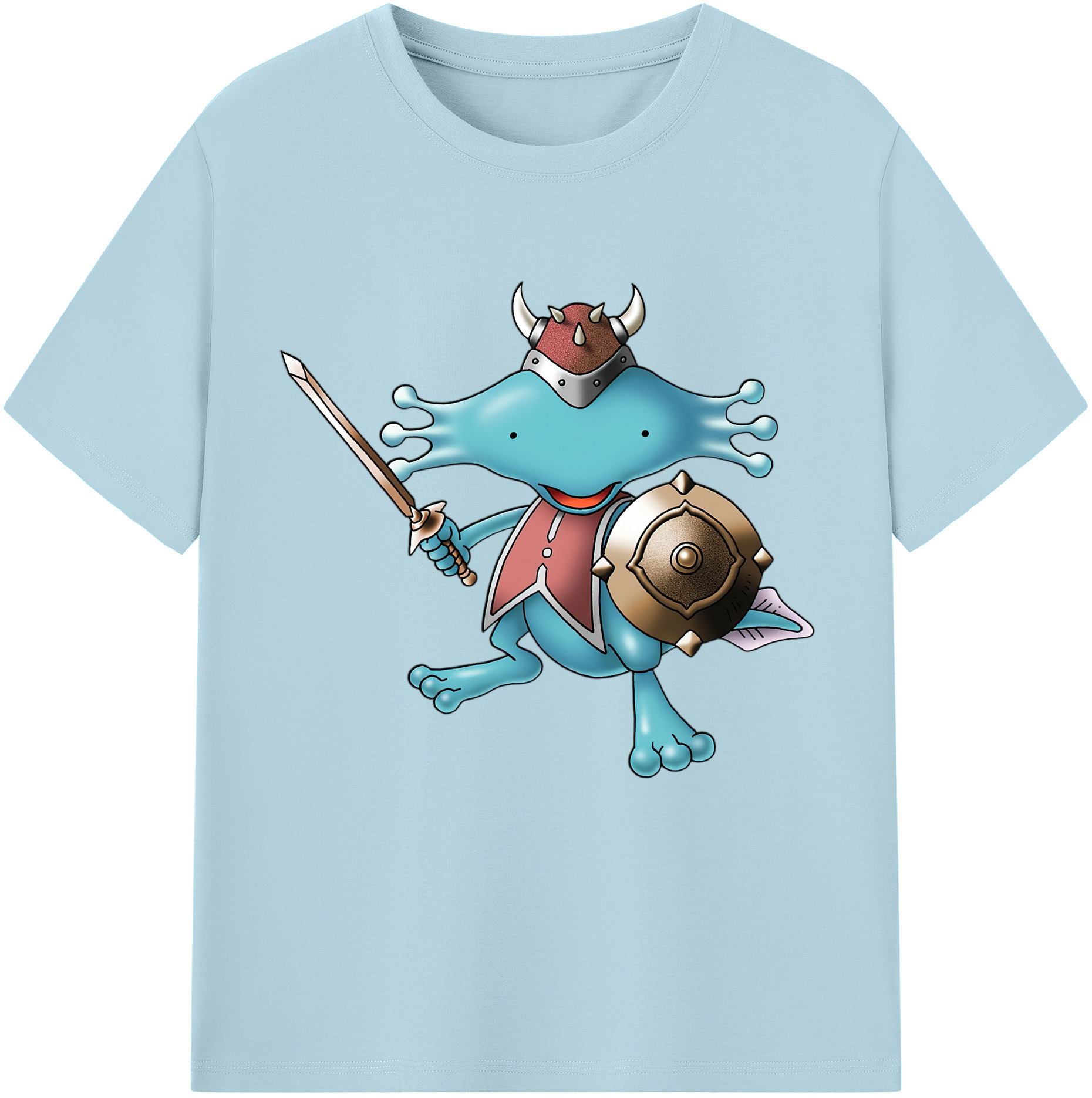 （画像用） ドラゴンクエスト Doragon Kuesuto Dragon Quest 綿100％半袖Tシャツ（フロントプリント）